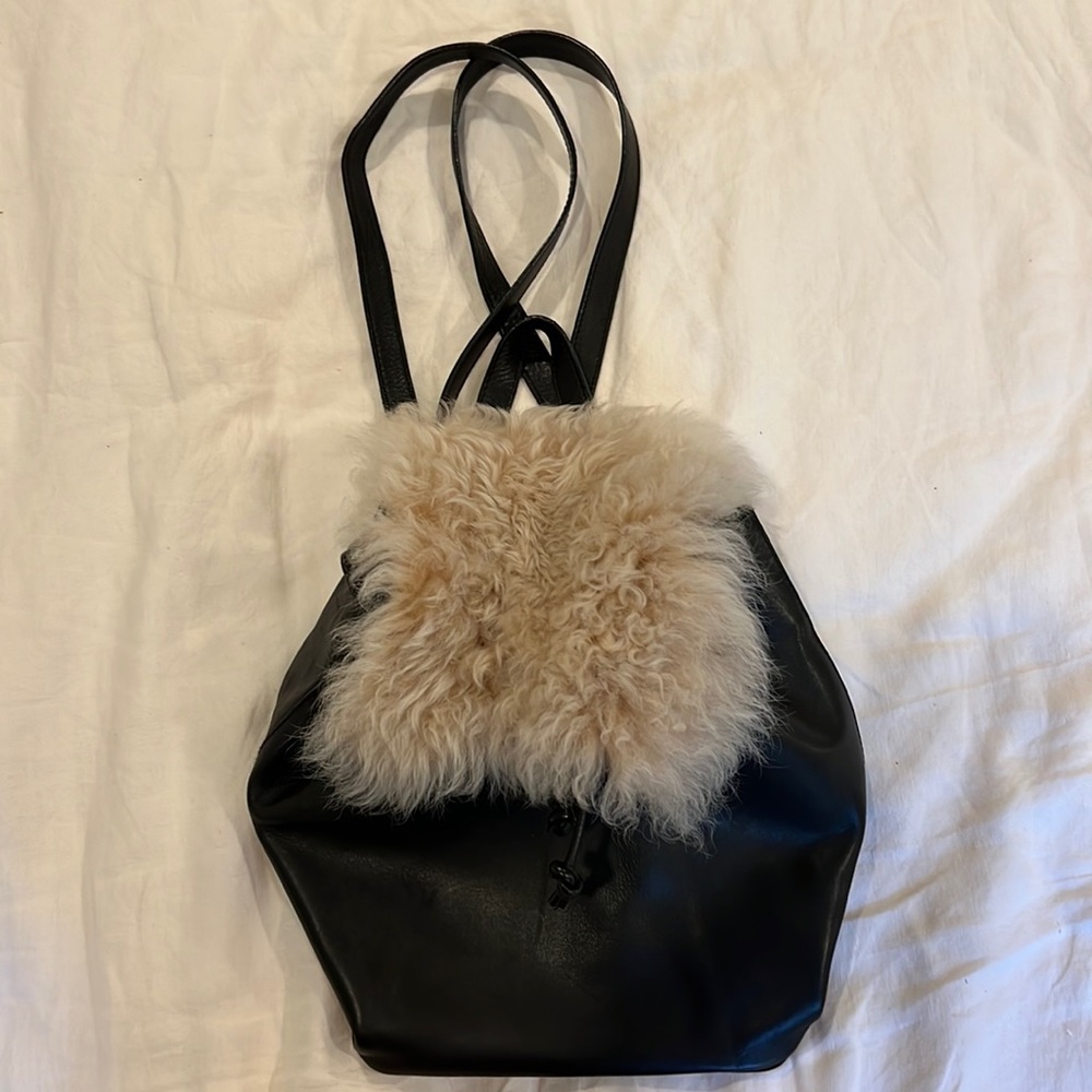 Genuine Leather and Sheepskin Backpack